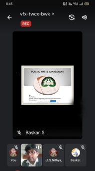 The National Webinar on Plastic Waste Management- a way ahead